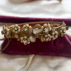 Mirium Haskell unsigned hinged bangle bracelet